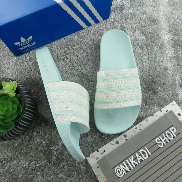 Adidas Sparkle Adilette Slides - Picture 4 of 6